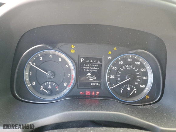 2021 Hyundai Kona SE with VIN KM8K12AA9MU614919, listed as a Copart auction lot 45550725 with 20,994 mi miles and Salvage Title. Bid and sale history available at carsss.com. Image 9.