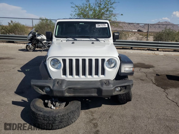 2020 Jeep Wrangler Unlimited Sport S z VIN 1C4HJXDG4LW209887, wystawiony jako Copart lot #59419785 z przebiegiem 89 138 mil mil oraz Szkoda całkowita • Salvage title. Historia ofert i sprzedaży dostępna na DreamBid. Obrazek 5.