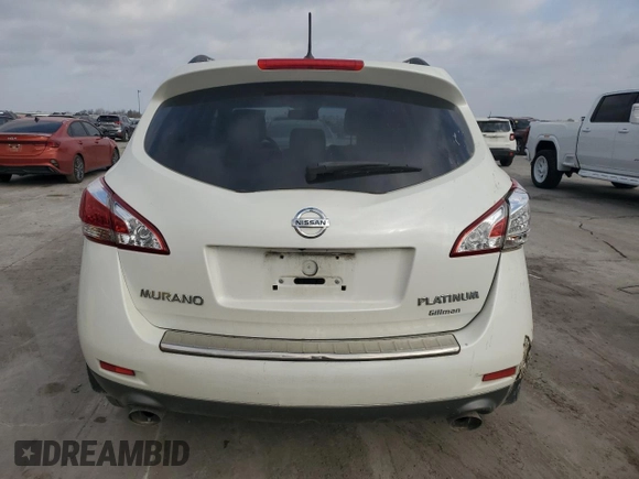 2014 Nissan Murano SL with VIN JN8AZ1MU6EW419170, listed as a Copart auction lot 49162565 with 104,630 mi miles and Salvage Title. Bid and sale history available at carsss.com. Image 6.