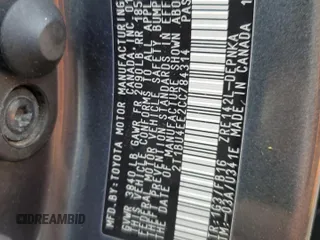 2012 Toyota Corolla L z VIN 2T1BU4EE2CC784314, wystawiony jako Copart lot #57239015 z przebiegiem 168 527 mil mil oraz Szkoda całkowita • Salvage title. Historia ofert i sprzedaży dostępna na DreamBid. Obrazek 12.