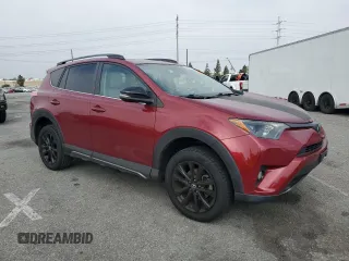 2018 Toyota RAV4 XLE with VIN 2T3WFREV0JW411011, listed as a Copart auction lot 58505825 with 91,787 mi miles and Salvage title. Bid and sale history available at DreamBid. Image 4.