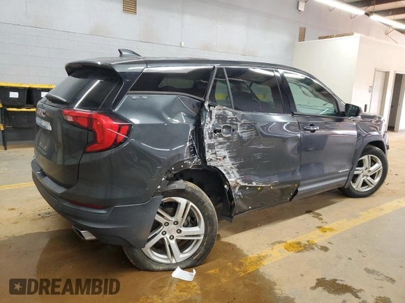 2018 GMC Terrain SLE with VIN 3GKALMEX2JL319899, listed as a Copart auction lot 44571145 with 58,698 mi miles and Salvage Title. Bid and sale history available at carsss.com. Image 3.