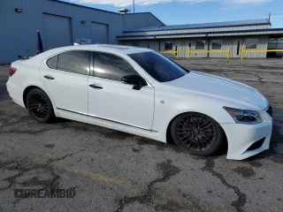 2015 Lexus LS with VIN JTHBL5EF1F5135587, listed as a Copart auction lot 45588705 with 116,289 mi miles and Salvage Title. Bid and sale history available at carsss.com. Image 4.