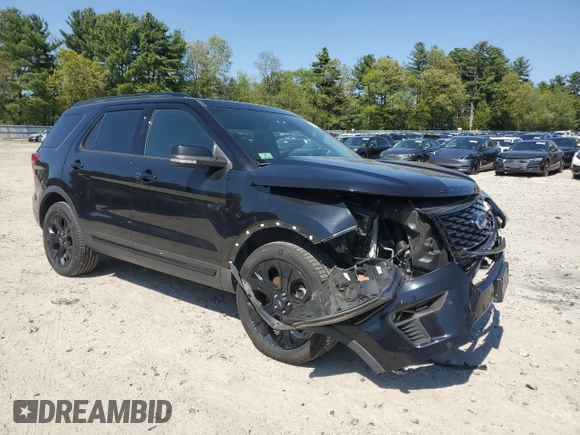 2019 Ford Explorer Sport with VIN 1FM5K8GT0KGB32227, listed as a Copart auction lot 56478445 with 39,980 mi miles and Salvage title. Bid and sale history available at DreamBid. Image 4.