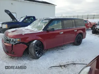2016 Ford Flex SEL z VIN 2FMGK5C83GBA00103, wystawiony jako Copart lot #87839505 z przebiegiem 128 708 mil mil oraz Tytuł czysty. Historia ofert i sprzedaży dostępna na DreamBid. Obrazek 1.