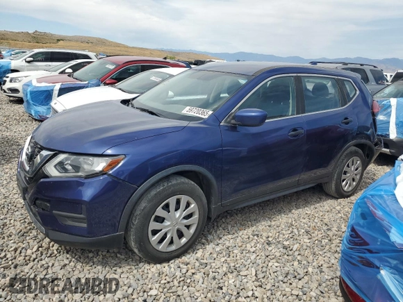 2017 Nissan Rogue S with VIN JN8AT2MV6HW013152, listed as a Copart auction lot 59720365 with 86,825 mi miles and Salvage title. Bid and sale history available at DreamBid. Image 1.