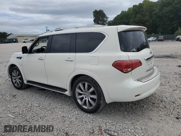 2014 Infiniti QX80 with VIN JN8AZ2NF3E9552182, listed as a Copart auction lot 71365274 with 140,903 mi miles and Salvage Title. Bid and sale history available at carsss.com. Image 2.
