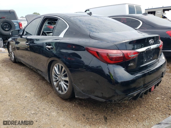 2018 Infiniti Q50 3.0t SPORT with VIN JN1EV7AR6JM438483, listed as a Copart auction lot 61816704 with NaN miles and Salvage Title. Bid and sale history available at carsss.com. Image 2.