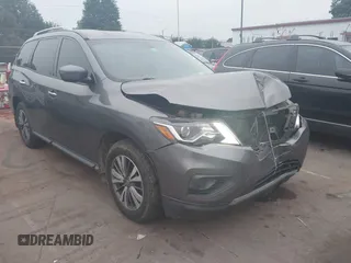 2019 Nissan Pathfinder SV with VIN 5N1DR2MN5KC633714, listed as a IAAI auction lot 42693523 with 123,674 mi miles and . Bid and sale history available at DreamBid. Image 1.
