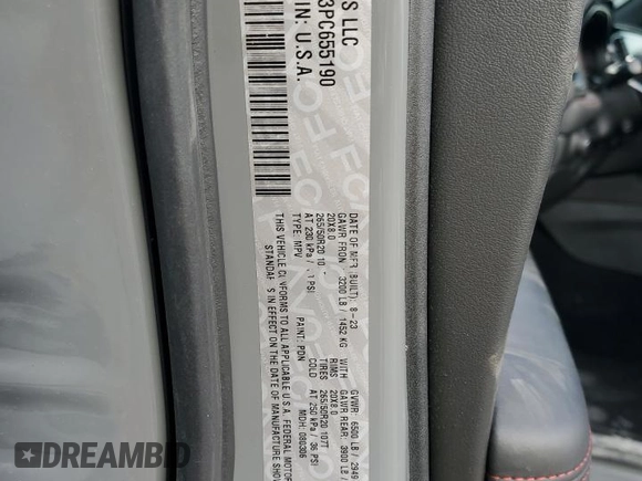2023 Dodge Durango GT Plus with VIN 1C4RDJDG3PC655190, listed as a Copart auction lot 49783755 with 14,518 mi miles and Salvage title. Bid and sale history available at DreamBid. Image 14.