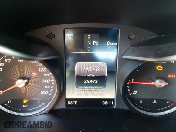 2019 Mercedes-Benz GLC with VIN WDC0G4KB1KF656137, listed as a Copart auction lot 73082562 with 35,893 mi miles. Bid and sale history available at carsss.com. Image 9.