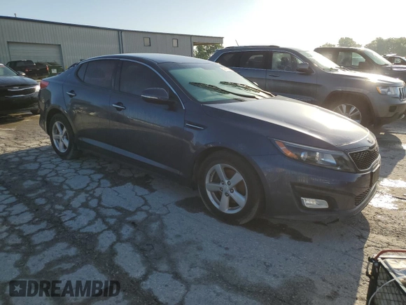 2015 Kia Optima LX z VIN 5XXGM4A71FG413543, wystawiony jako Copart lot #53517554 z przebiegiem 70 454 mil mil oraz Czysty tytuł • Clean title. Historia ofert i sprzedaży dostępna na DreamBid. Obrazek 4.