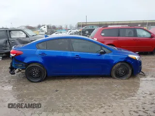 2017 Kia Forte LX with VIN 3KPFK4A71HE072951, listed as a IAAI auction lot 41717857 with 89,299 mi miles. Bid and sale history available at carsss.com. Image 13.