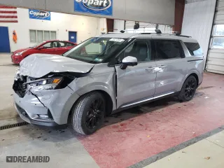 2023 Kia Carnival SX Prestige with VIN KNDNE5H3XP6202788, listed as a Copart auction lot 75321994 with 21,642 mi miles and Salvage Title. Bid and sale history available at carsss.com. Image 1.