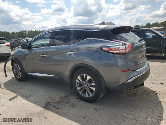 2017 Nissan Murano SL with VIN 5N1AZ2MG7HN104833, listed as a Copart auction lot 72215864 with 77,146 mi miles and Salvage Title. Bid and sale history available at carsss.com. Image 2.