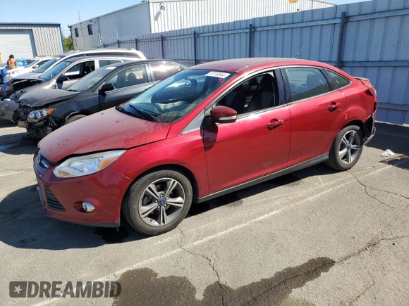 2014 Ford Focus SE with VIN 1FADP3F24EL391690, listed as a Copart auction lot 57019544 with 83,889 mi miles and Salvage Title. Bid and sale history available at carsss.com. Image 1.