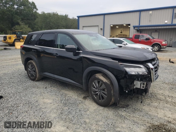 2023 Nissan Pathfinder S with VIN 5N1DR3AC9PC218234, listed as a Copart auction lot 73536874 with 24,322 mi miles and Salvage title. Bid and sale history available at DreamBid. Image 4.