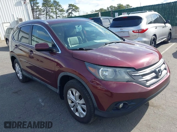 2013 Honda CR-V EX-L with VIN 5J6RM4H70DL042591, listed as a IAAI auction lot 42055942 with 99,577 mi miles. Bid and sale history available at carsss.com. Image 1.