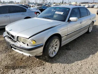 2001 BMW 7 Series 740iL with VIN WBAGH83491DP26337, listed as a Copart auction lot 87049464 with 155,453 mi miles and Clean Title. Bid and sale history available at carsss.com. Image 1.