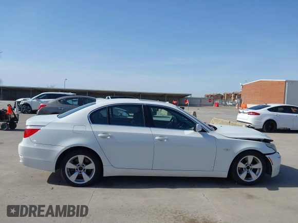 2008 BMW 5 Series 528i with VIN WBANU53558CT13907, listed as a IAAI auction lot 41793831 with Not Provided miles and . Bid and sale history available at carsss.com. Image 13.