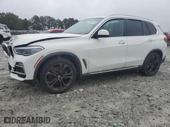 2019 BMW X5 xDrive40i z VIN 5UXCR6C56KLL40086, wystawiony jako Copart lot #58301335 z przebiegiem Nie podano mil oraz Szkoda całkowita • Salvage title. Historia ofert i sprzedaży dostępna na DreamBid. Obrazek 1.