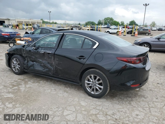 2021 Mazda 3 S with VIN JM1BPAAL2M1335330, listed as a Copart auction lot 56838145 with 33,225 mi miles and Salvage title. Bid and sale history available at DreamBid. Image 2.