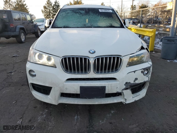2013 BMW X3 xDrive28i with VIN 5UXWX9C51D0A31539, listed as a Copart auction lot 43190625 with 120,771 mi miles and Salvage Title. Bid and sale history available at carsss.com. Image 5.