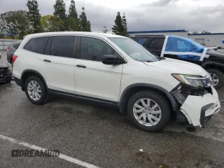 2019 Honda Pilot LX with VIN 5FNYF5H12KB015096, listed as a Copart auction lot 48802345 with 94,445 mi miles and Salvage Title. Bid and sale history available at DreamBid. Image 4.