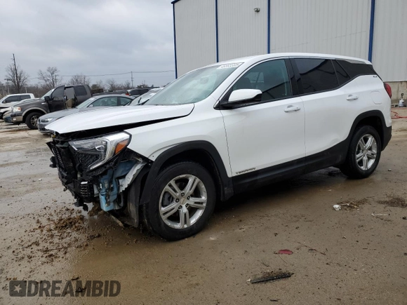 2020 GMC Terrain SLE z VIN 3GKALTEV2LL143092, wystawiony jako Copart lot #46863355 z przebiegiem 47 666 mil mil oraz Szkody całkowita. Historia ofert i sprzedaży dostępna na DreamBid. Obrazek 1.