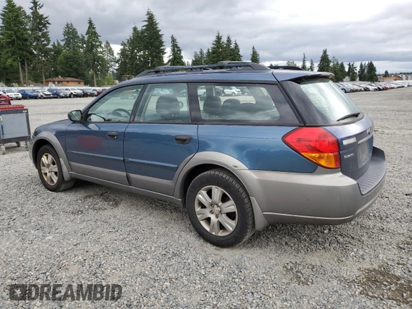 2005 Subaru Legacy Outback with VIN 4S4BP61C857390937, listed as a Copart auction lot 62411335 with 208,344 mi miles and Salvage title. Bid and sale history available at DreamBid. Image 2.