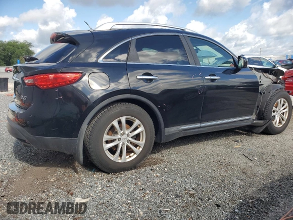 2013 Infiniti FX with VIN JN8CS1MU0DM140661, listed as a Copart auction lot 56652205 with Not provided miles and Salvage title. Bid and sale history available at DreamBid. Image 3.