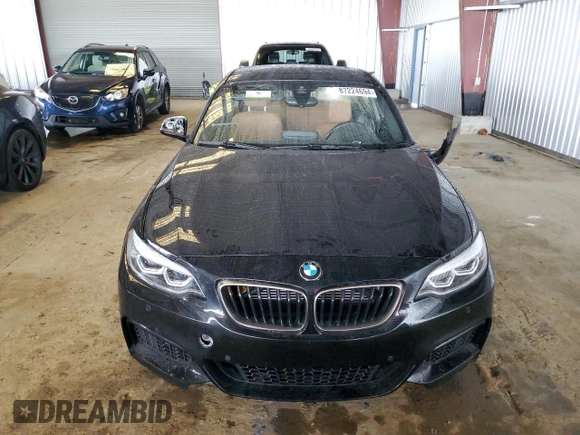 2021 BMW 2 Series M240i xDrive with VIN WBA2J7C03M7H75738, listed as a Copart auction lot 87224694 with 34,875 mi miles and Salvage Title. Bid and sale history available at carsss.com. Image 5.