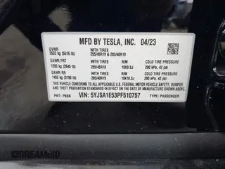2023 Tesla Model S with VIN 5YJSA1E53PF510757, listed as a IAAI auction lot 42075624 with Not provided miles and . Bid and sale history available at DreamBid. Image 9.