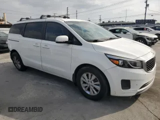 2016 Kia Sedona LX with VIN KNDMB5C18G6116776, listed as a Copart auction lot 53887895 with 87,235 mi miles and Salvage Title. Bid and sale history available at carsss.com. Image 4.