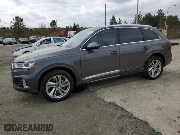 2022 Audi Q7 Premium Plus with VIN WA1LJBF78ND002311, listed as a Copart auction lot 49668015 with 99,075 mi miles and Salvage title. Bid and sale history available at DreamBid. Image 1.