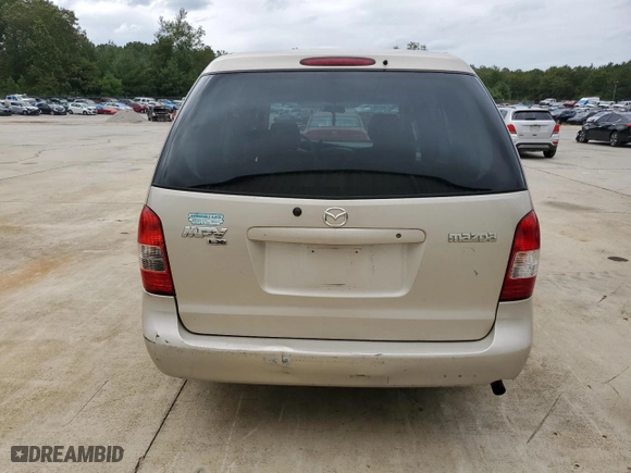 2000 Mazda MPV DX with VIN JM3LW28G0Y0116245, listed as a Copart auction lot 71654914 with 330,693 mi miles and Salvage Title. Bid and sale history available at carsss.com. Image 6.