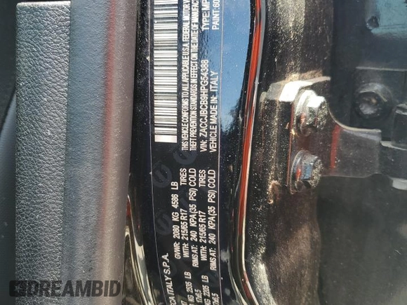 2017 Jeep Renegade Trailhawk with VIN ZACCJBCB9HPG54388, listed as a Copart auction lot 62537115 with 54,897 mi miles and Clean title. Bid and sale history available at DreamBid. Image 13.