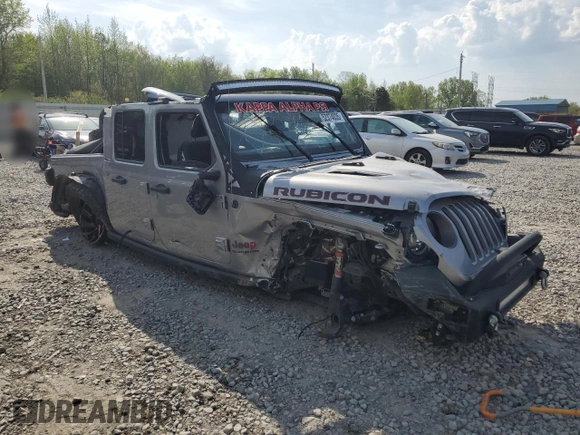 2020 Jeep Gladiator Rubicon z VIN 1C6JJTBG9LL135016, wystawiony jako Copart lot #52374035 z przebiegiem Nie podano mil oraz Szkoda całkowita • Salvage title. Historia ofert i sprzedaży dostępna na DreamBid. Obrazek 4.