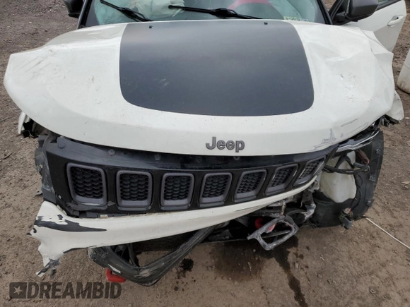 2020 Jeep Compass Trailhawk with VIN 3C4NJDDB2LT142136, listed as a Copart auction lot 53182055 with Not provided miles and Salvage title. Bid and sale history available at DreamBid. Image 13.