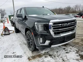 2023 GMC Yukon XL SLT with VIN 1GKS2GKD5PR349628, listed as a Copart auction lot 41469675 with 39,598 mi miles and Salvage Title. Bid and sale history available at DreamBid. Image 14.