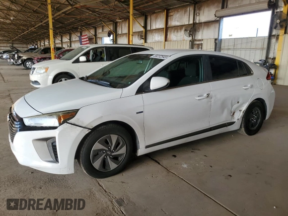 2017 Hyundai Ioniq SEL z VIN KMHC75LC0HU040073, wystawiony jako Copart lot #58232545 z przebiegiem 113 186 mil mil oraz Czysty tytuł • Clean title. Historia ofert i sprzedaży dostępna na DreamBid. Obrazek 1.