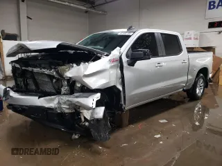 2019 Chevrolet Silverado 1500 RST with VIN 3GCUYEED8KG293051, listed as a Copart auction lot 46168195 with 51,790 mi miles and Salvage Title. Bid and sale history available at DreamBid. Image 1.