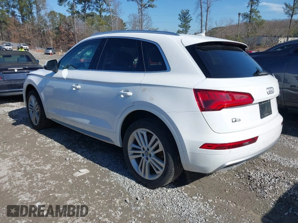 2018 Audi Q5 Premium Plus with VIN WA1BNAFY1J2103568, listed as a IAAI auction lot 41445298 with 38,385 mi miles. Bid and sale history available at carsss.com. Image 3.