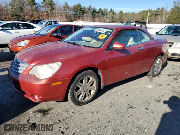 2008 Chrysler Sebring Limited with VIN 1C3LC65M18N230037, listed as a Copart auction lot 86334894 with 66,301 mi miles and Clean Title. Bid and sale history available at carsss.com. Image 1.