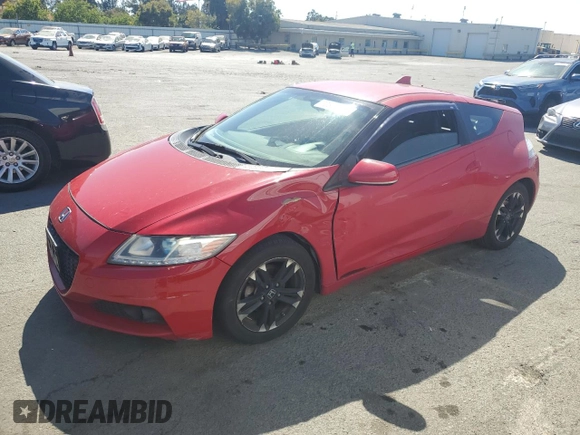 2014 Honda CR-Z EX with VIN JHMZF1D6XES002441, listed as a Copart auction lot 72538494 with 121,715 mi miles and Salvage Title. Bid and sale history available at DreamBid. Image 1.