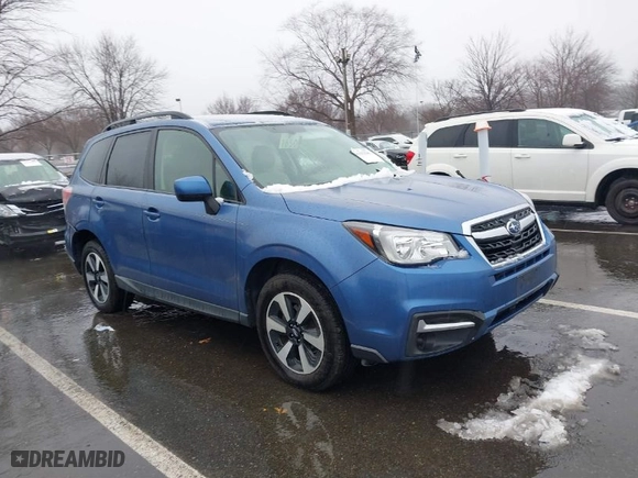 2018 Subaru Forester Premium with VIN JF2SJAEC9JH576012, listed as a IAAI auction lot 41512545 with 94,121 mi miles. Bid and sale history available at carsss.com. Image 1.