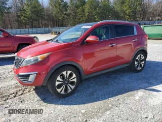 2011 Kia Sportage SX with VIN KNDPC3A64B7120176, listed as a Copart auction lot 48480145 with 208,933 mi miles and Salvage title. Bid and sale history available at DreamBid. Image 1.