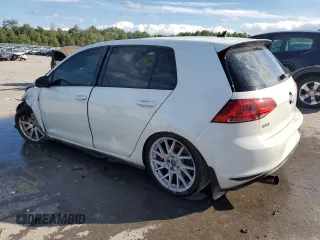 2017 Volkswagen Golf GTI Autobahn with VIN 3VW547AU3HM008975, listed as a Copart auction lot 66924874 with 124,224 mi miles and Salvage Title. Bid and sale history available at carsss.com. Image 2.