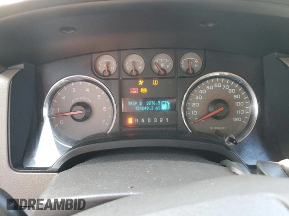 2010 Ford F-150 XL with VIN 1FTFW1CV6AFD01991, listed as a Copart auction lot 42699005 with 151,049 mi miles and Salvage Title. Bid and sale history available at DreamBid. Image 9.