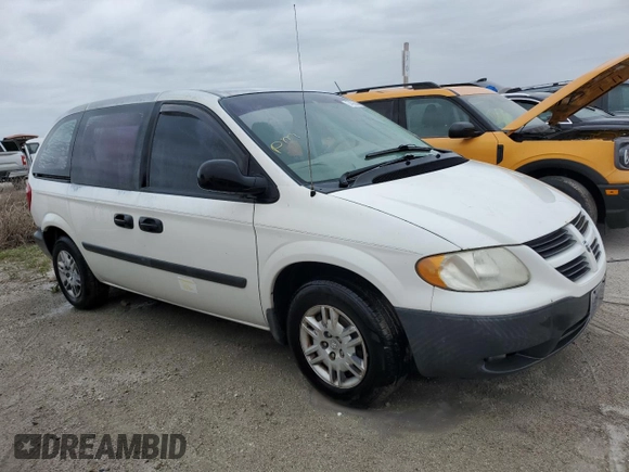 2005 Dodge Caravan SE with VIN 1D4GP25R65B349143, listed as a Copart auction lot 74966444 with Not Provided miles and Non Repairable. Bid and sale history available at carsss.com. Image 4.